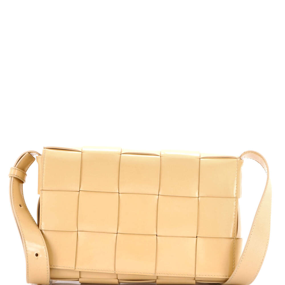 Bottega Veneta Cassette Crossbody Bag Maxi Intrecciato Patent